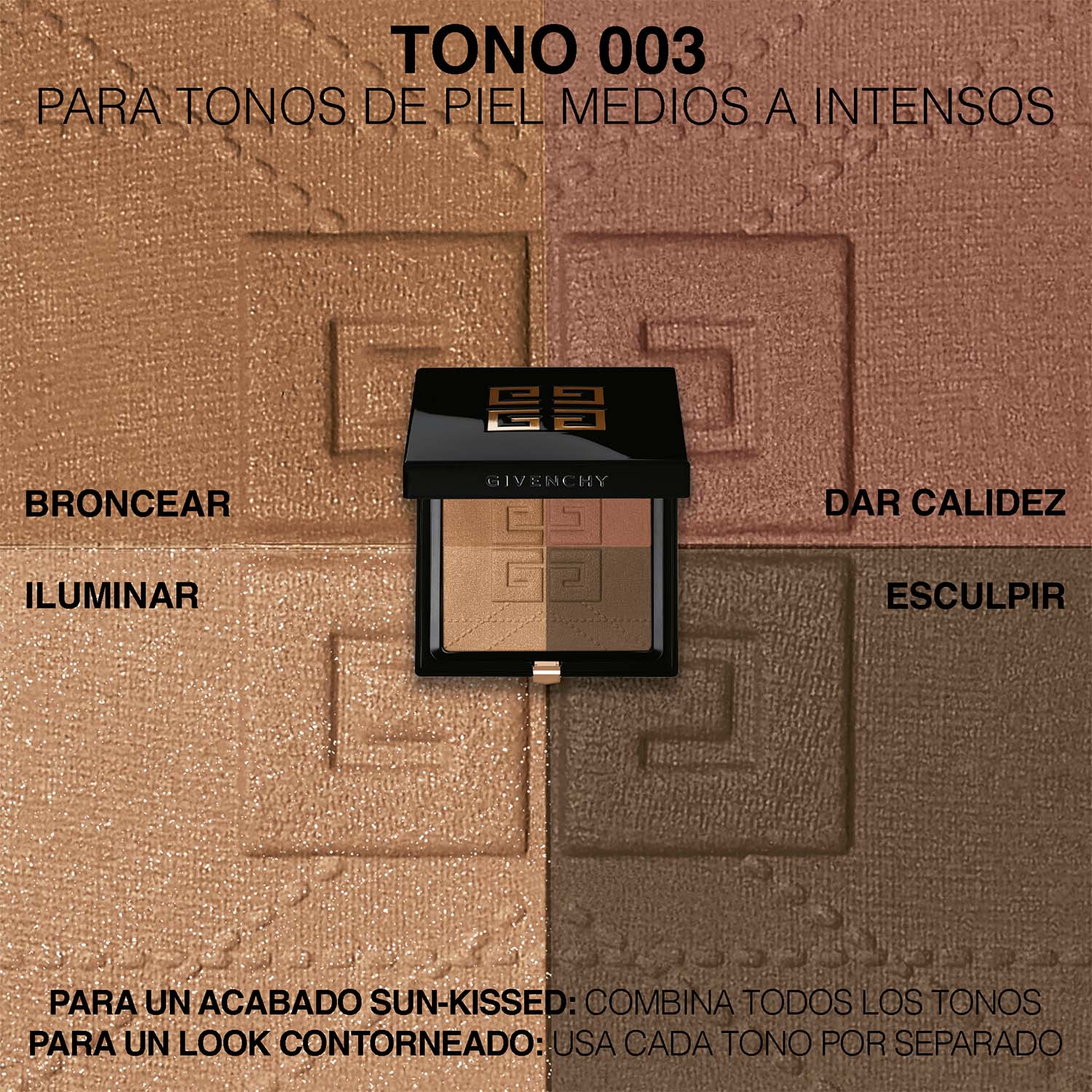 PRISME LIBRE BRONZER  POWDER 4 TONOS POLVO BRONCEADOR FIJADOR MATIFICANTE Y DIFUMINADOR (POLVO BRONCEADOR PARA ROSTRO)